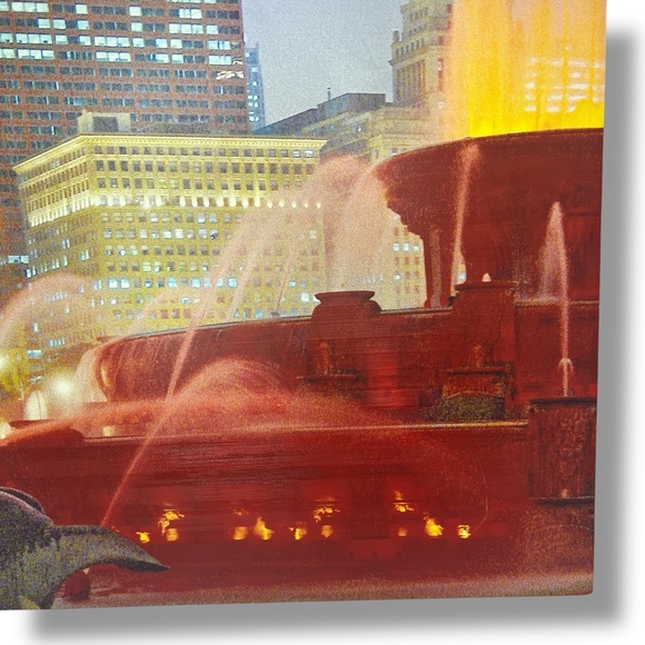 Chicago White Sox Buckingham Fountain Foam Board Print Go Sox Skyline NO‎ FRAME - Picture 9 of 9